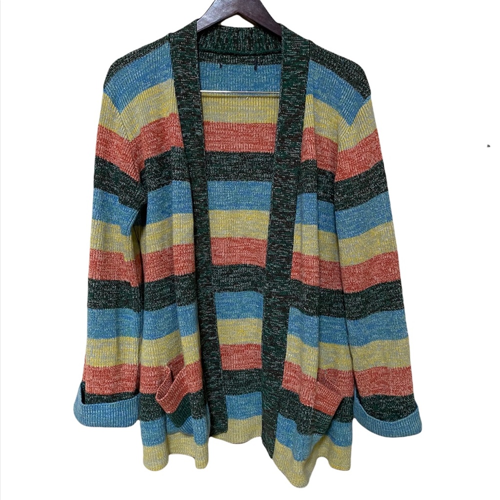 Womens Oversized Multicolor Sweater Size Medium